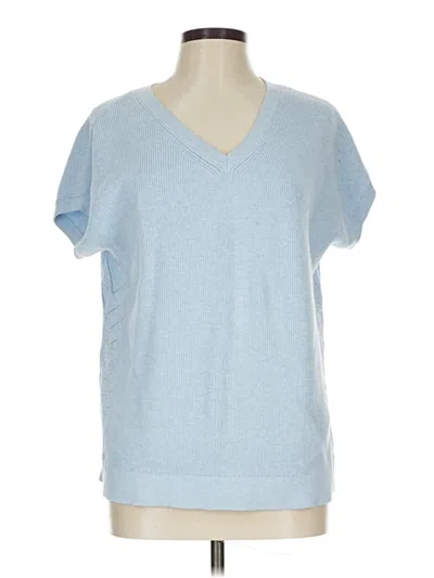 Pre-owned Lands' End Sweater Vest In Blue