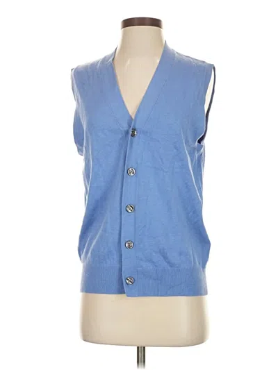 Pre-owned Lands' End Sweater Vest In Blue