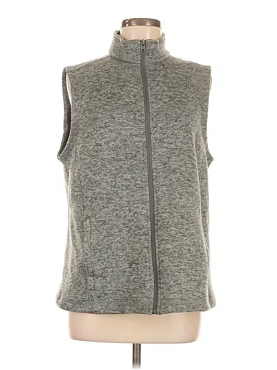 Pre-owned Lands' End Sweater Vest In Gray