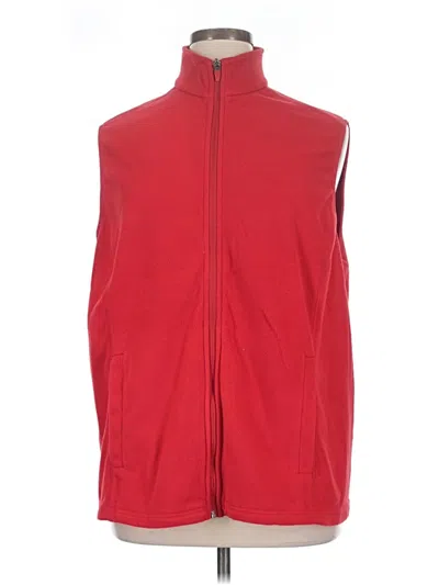 Pre-owned Lands' End Sweater Vest In Red