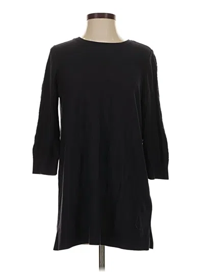 Pre-owned Lands' End Sweatshirt In Black