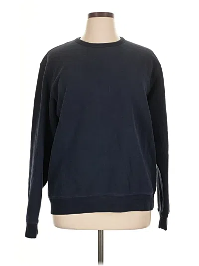 Pre-owned Lands' End Sweatshirt In Black