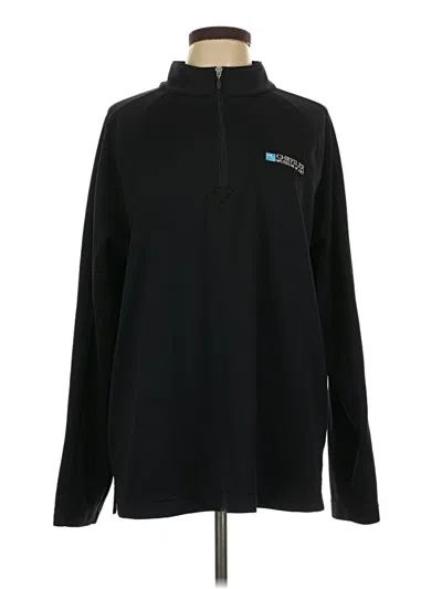 Pre-owned Lands' End Sweatshirt In Black