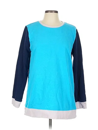 Pre-owned Lands' End Sweatshirt In Blue