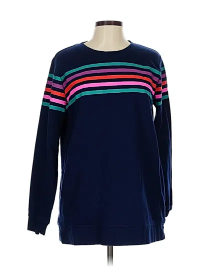 Pre-owned Lands' End Sweatshirt In Blue