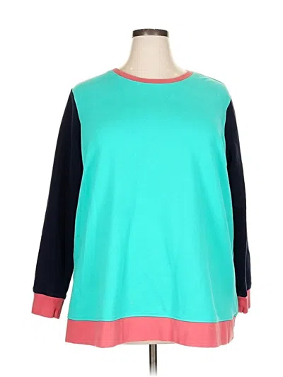 Pre-owned Lands' End Sweatshirt In Blue