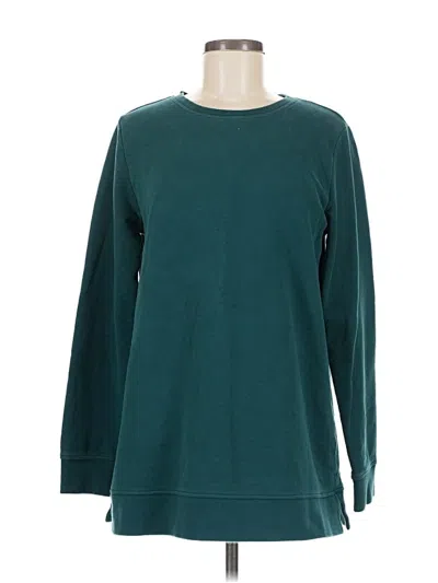 Pre-owned Lands' End Sweatshirt In Blue