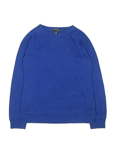 Pre-owned Lands' End Kids'  Sweatshirt In Blue