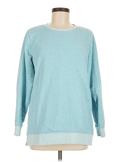 Pre-owned Lands' End Sweatshirt In Blue