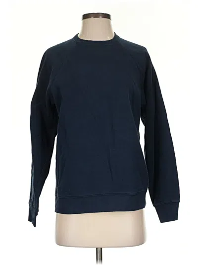 Pre-owned Lands' End Sweatshirt In Blue