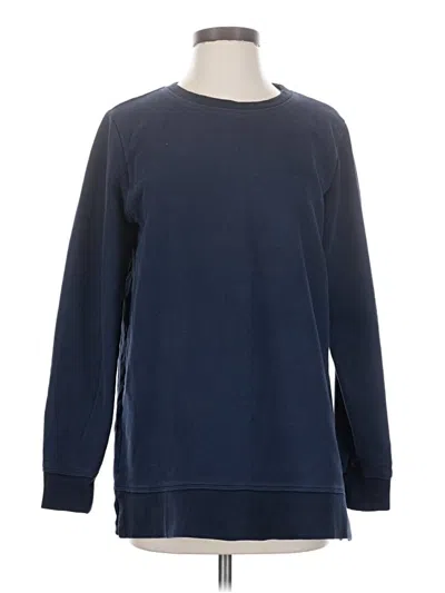 Pre-owned Lands' End Sweatshirt In Blue