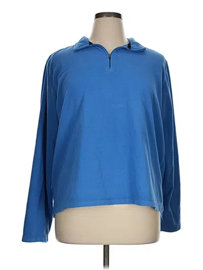 Pre-owned Lands' End Sweatshirt In Blue