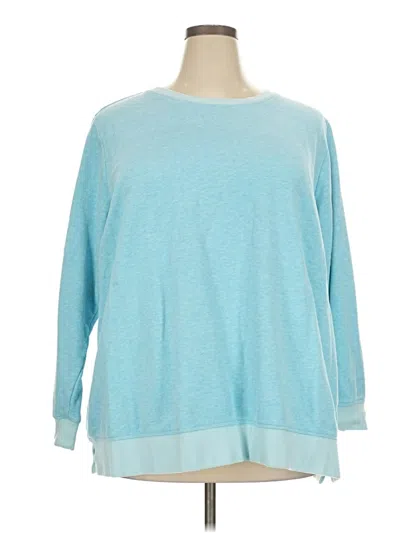 Pre-owned Lands' End Sweatshirt In Blue