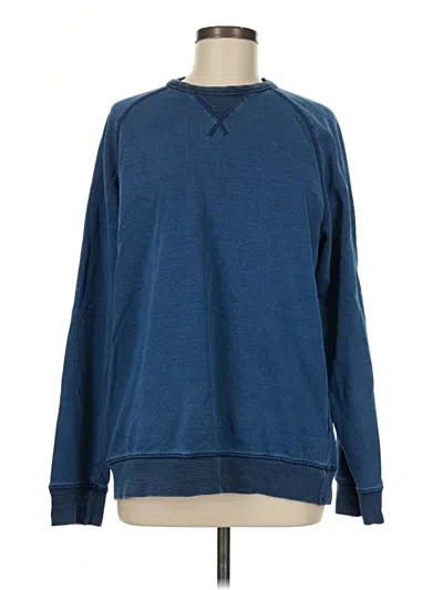Pre-owned Lands' End Sweatshirt In Blue
