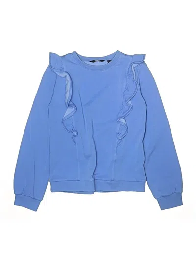 Pre-owned Lands' End Kids'  Sweatshirt In Blue
