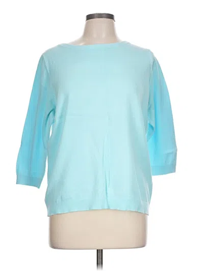 Pre-owned Lands' End Sweatshirt In Blue