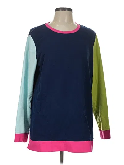 Pre-owned Lands' End Sweatshirt In Blue