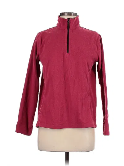 Pre-owned Lands' End Sweatshirt In Burgundy