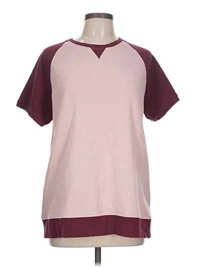 Pre-owned Lands' End Sweatshirt In Burgundy