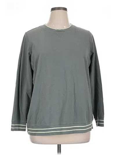 Pre-owned Lands' End Sweatshirt In Gray