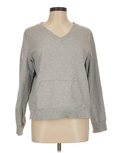 Pre-owned Lands' End Sweatshirt In Gray