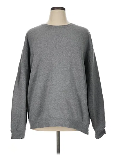 Pre-owned Lands' End Sweatshirt In Gray