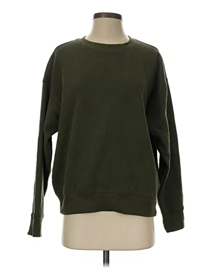 Pre-owned Lands' End Sweatshirt In Green