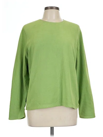 Pre-owned Lands' End Sweatshirt In Green