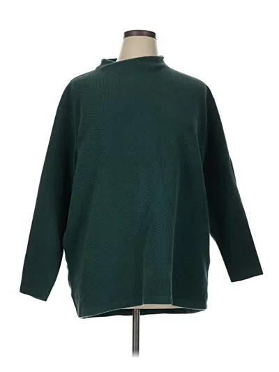 Pre-owned Lands' End Sweatshirt In Green
