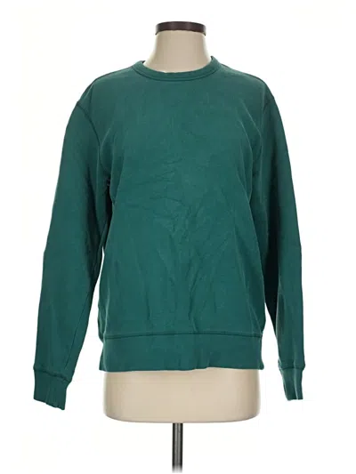 Pre-owned Lands' End Sweatshirt In Green
