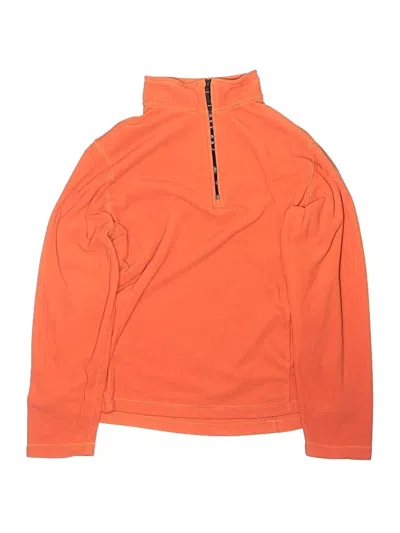 Pre-owned Lands' End Kids'  Sweatshirt In Orange