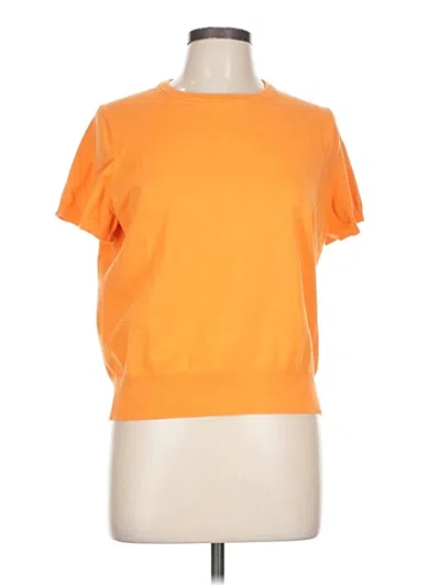 Pre-owned Lands' End Sweatshirt In Orange