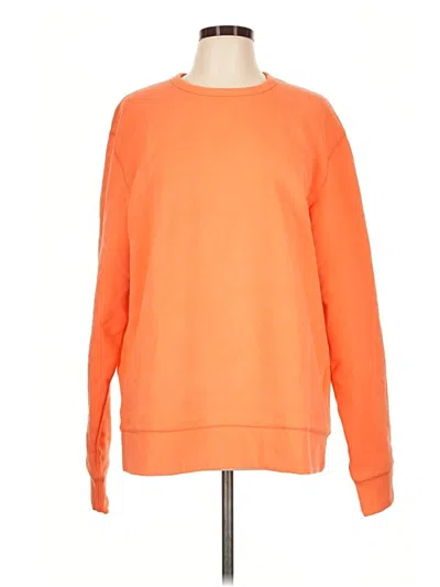 Pre-owned Lands' End Sweatshirt In Orange