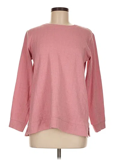 Pre-owned Lands' End Sweatshirt In Pink