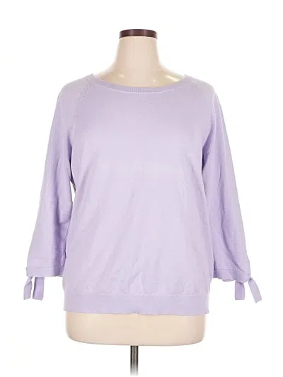 Pre-owned Lands' End Sweatshirt In Purple