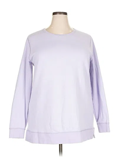 Pre-owned Lands' End Sweatshirt In Purple