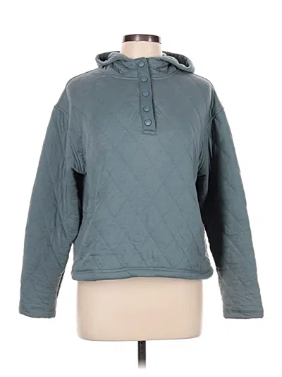 Pre-owned Lands' End Sweatshirt In Teal