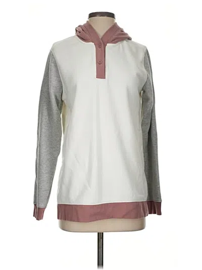 Pre-owned Lands' End Sweatshirt In White