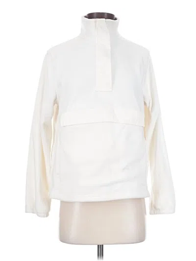 Pre-owned Lands' End Sweatshirt In White