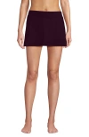 Lands' End Tummy Control Skirt Swim Bottoms In Dark Wine