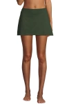 Lands' End Tummy Control Skirt Swim Bottoms In Rich Olive Green