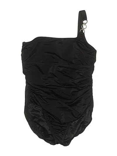 Pre-owned Lands' End Swimsuit Bottoms In Black