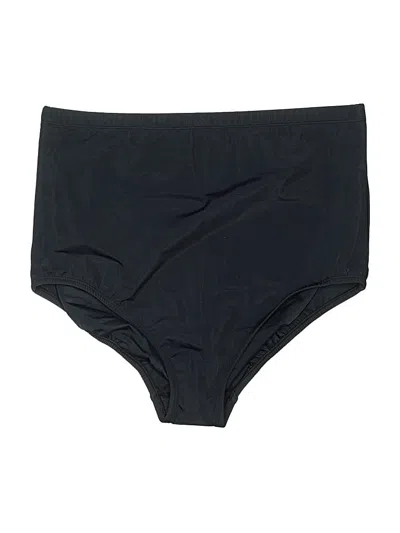 Pre-owned Lands' End Swimsuit Bottoms In Black