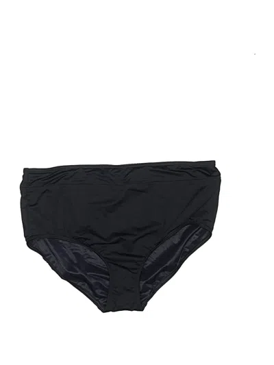 Pre-owned Lands' End Swimsuit Bottoms In Black