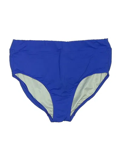 Pre-owned Lands' End Swimsuit Bottoms In Blue
