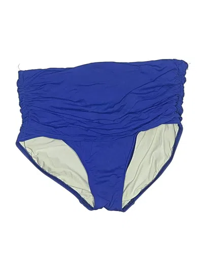 Pre-owned Lands' End Swimsuit Bottoms In Blue