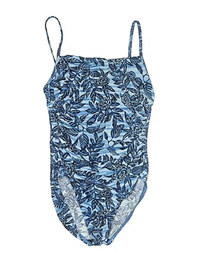 Pre-owned Lands' End Swimsuit Bottoms In Blue