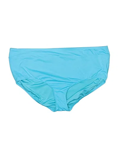 Pre-owned Lands' End Swimsuit Bottoms In Blue