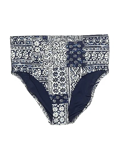 Pre-owned Lands' End Swimsuit Bottoms In Blue