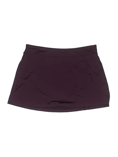 Pre-owned Lands' End Swimsuit Bottoms In Burgundy